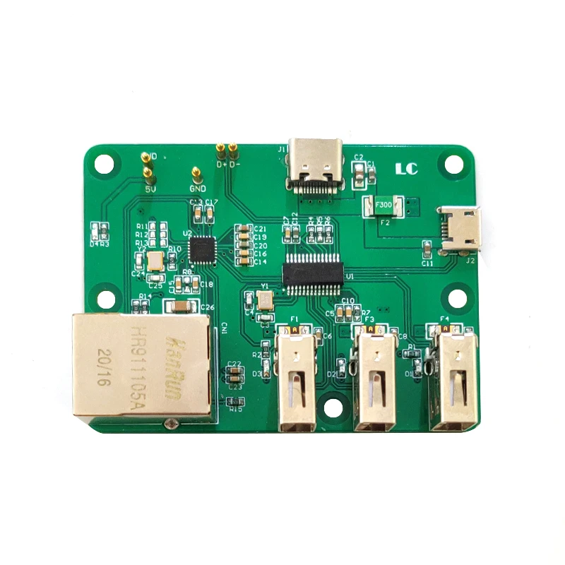 Usb da placa de expansão do cubo da rede do raspberry pi zero ao hub ethernet