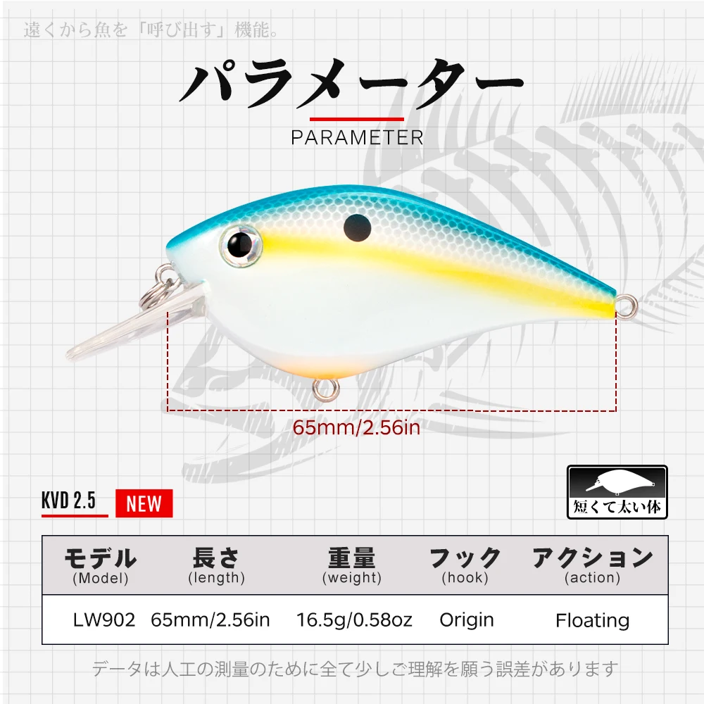Minnow Hunthouse KVD – 65mm - imagen 3