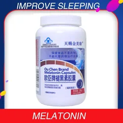 100% Melatonin Extract Capsule Timecapsule,Melatonina Improve Sleep Pills Night So You Have A Good Dream   ,Can Sleeping Well