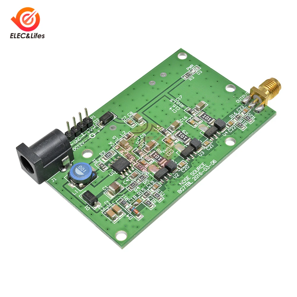 DC 12V 0.3A Noise jam Source Simple Spectrum External Generator Tracking SMA Source Case DC12V/0.3A tracking Signal Generator