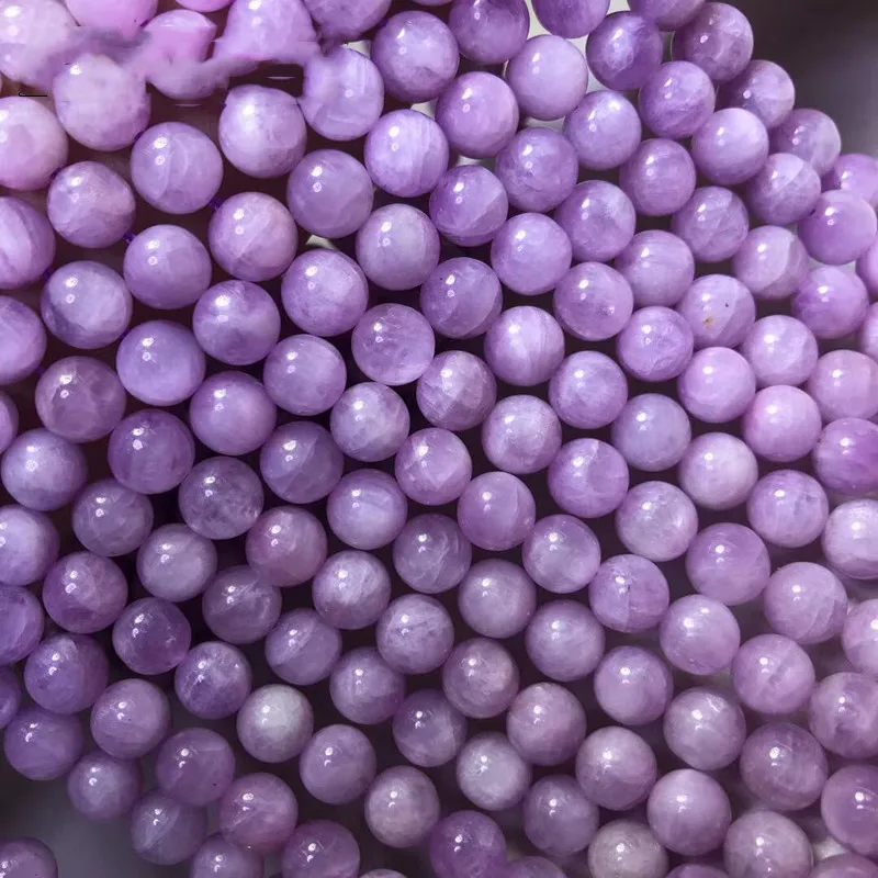 

loose beads PURPLE kunzite round 6/8/10mm nature for making jewelry necklace 38cm FPPJ wholesale