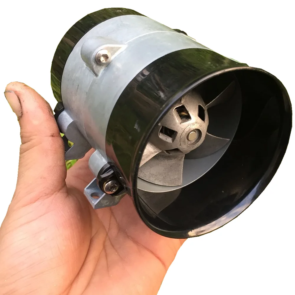 Metal ducted three-phase brushless DC motor High-speed turbo fan blades