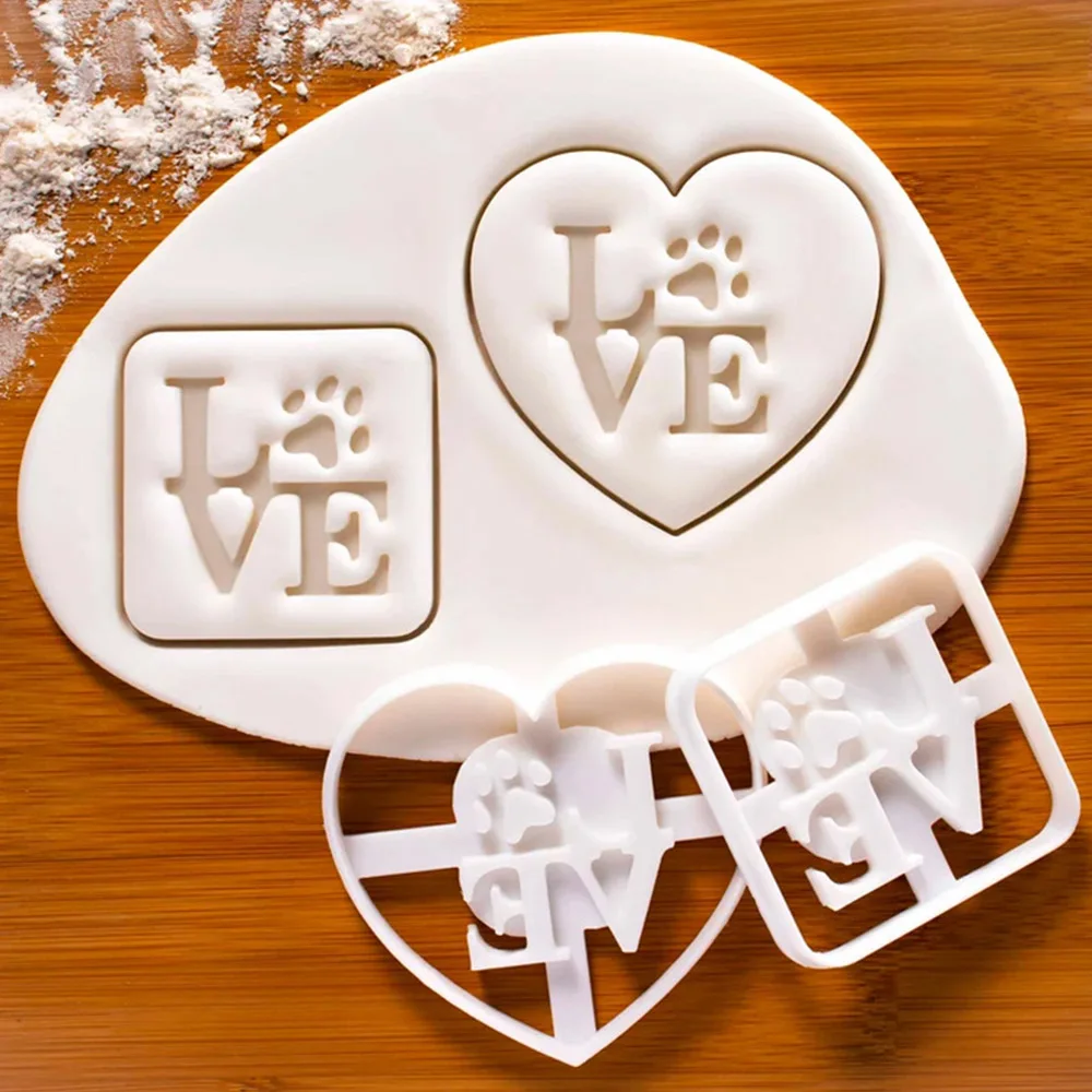 

Valentines Day Cookie Biscuit Mold Easter Egg Cookie Embosser Mold Wedding Fondant Icing Cutting Baking Cake Decoating Tool