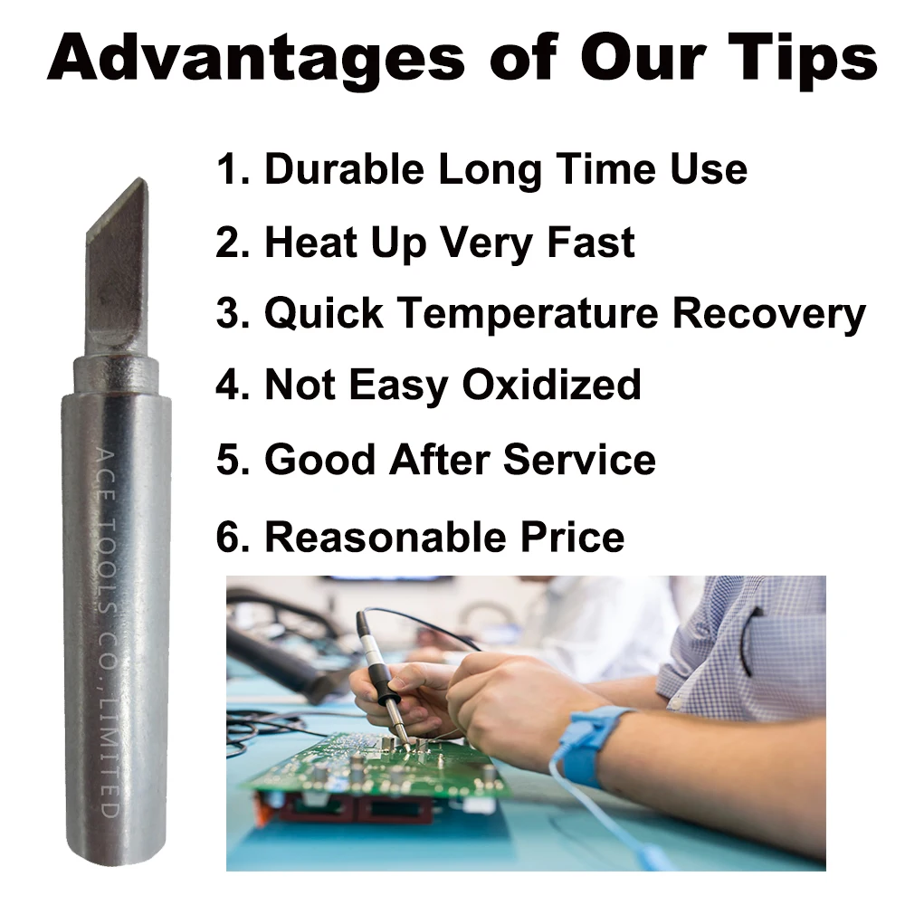 Soldering Tip 900M-T-3.5K Knife 3.5mm for Hakko 936 907 Milwaukee M12SI-0 Radio Shack 64-053 Yihua 936 X-Tronics 3020 Iron Bit