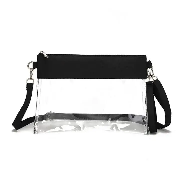 DHL30pcs  PVC Clear Pathwork Waterproof  Messenger Bag