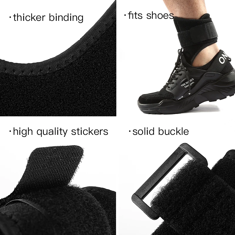 Adjustable Foot Guard Protector Ankle Support Strap Brace Ankle Sprain Orthosis Stabilizer Plantar Fasciitis Aluminum Support