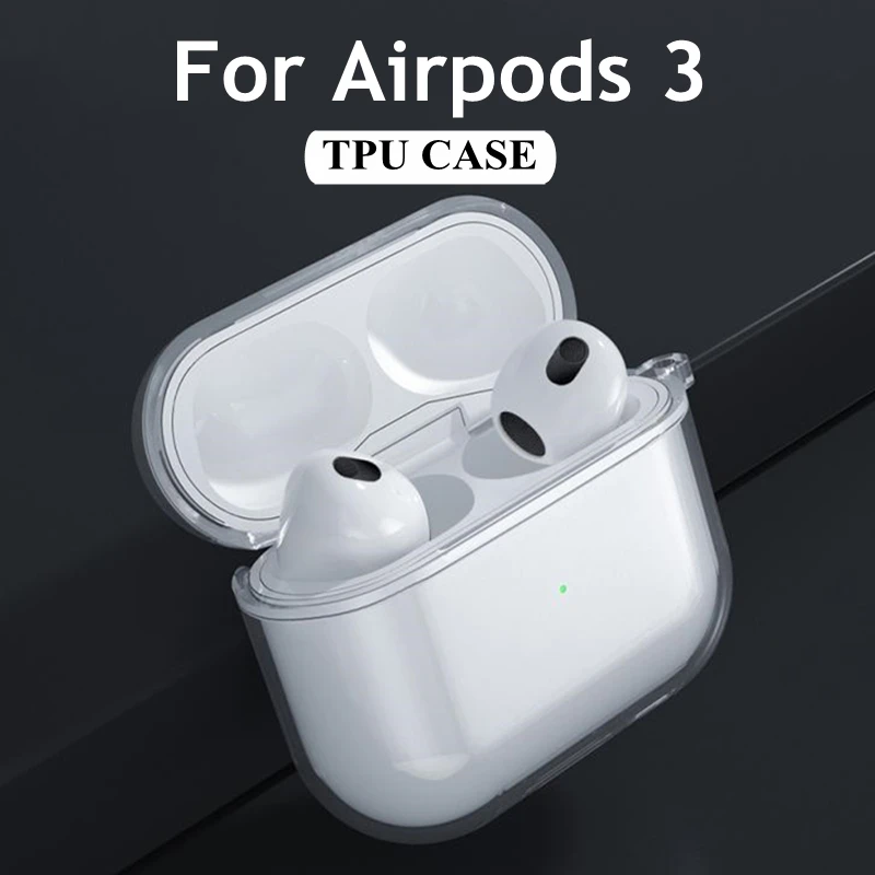 Funda para Airpods 3 bonita funda para auriculares INS funda transparente para Apple Airpod3 fundas de silicona inalámbricas Bluetooth airpods airpods 3 nuevo