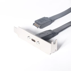 USB 3.1 Front Panel Header Type E M to Type C F Motherboard Expansion Cable Computer With LOW Profile PCI bracket