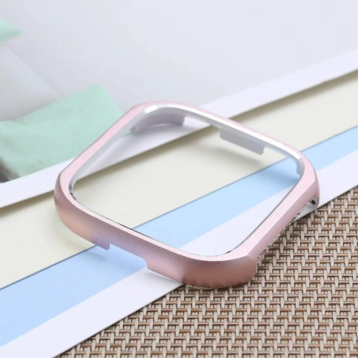 High Quality Metal Case Protective Case for Fitbit Versa Cover Screen Protector Full Protective Shell For Versa Accessorie