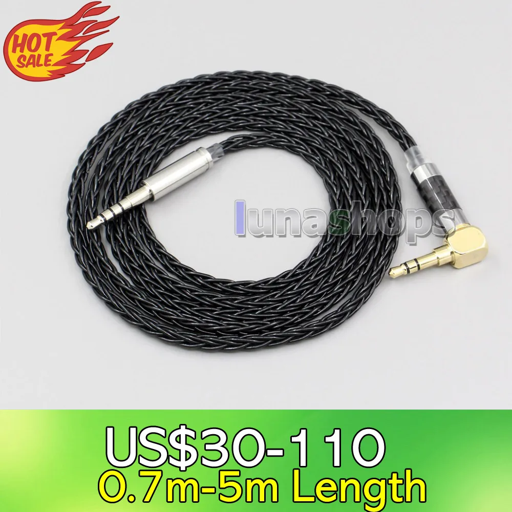 

LN006337 XLR Balanced 3.5mm 2.5mm 8 Cores Silver Plated Headphone Cable For Denon AH-mm400 AH-mm300 AH-mm200