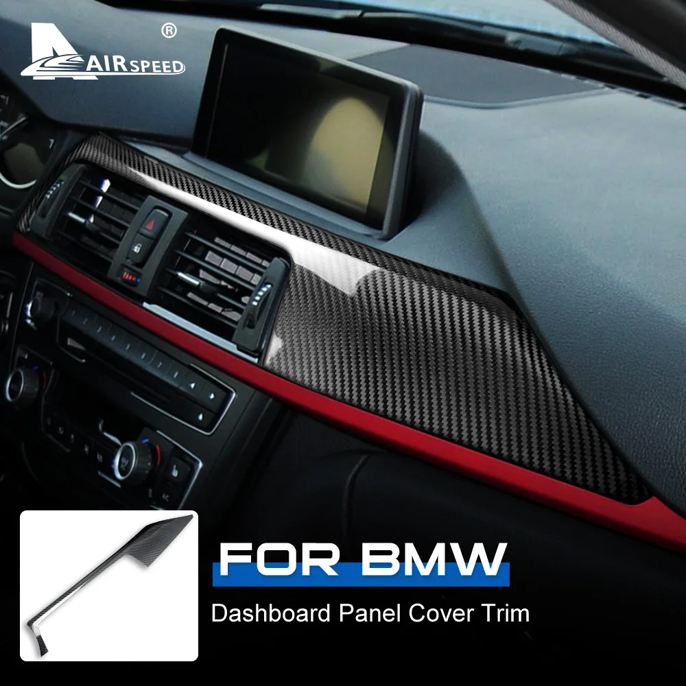 

Аксессуары LHD для BMW F30, F31, F32, F33, F34, F36, панель приборной панели автомобиля из натурального углеродного волокна, декоративная крышка, наклейка, внутренняя отделка
