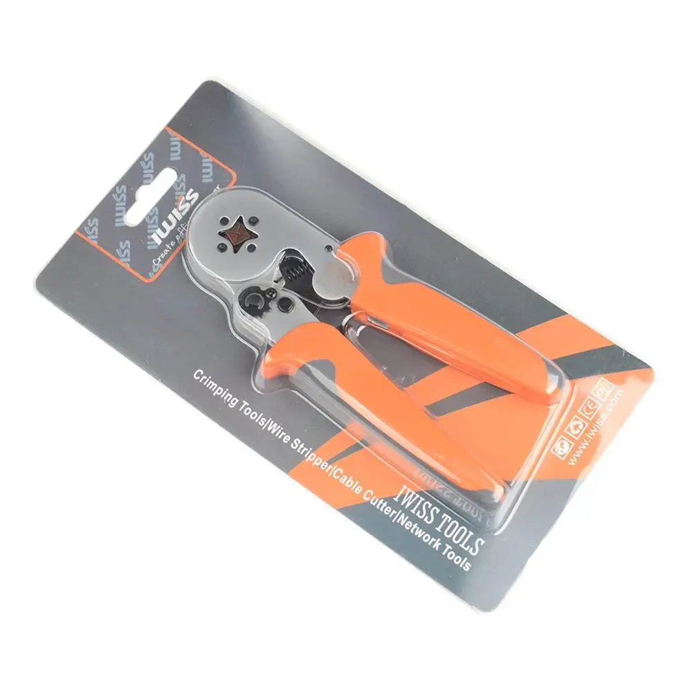 IWISS HSC8 6-4A Ratchet Crimping Plier Hand Crimper Tools Crimp Range 0.25-6.0mm² (24-10 AWG) crimping toos