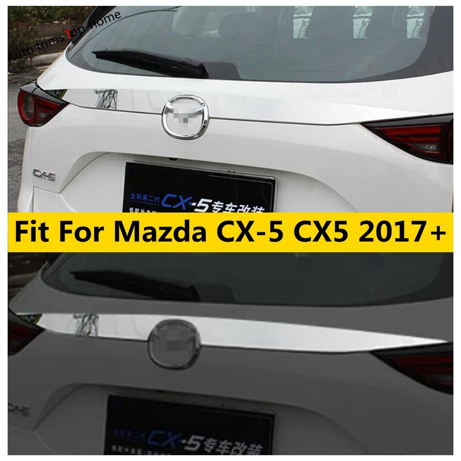 

Rear Trunk Tail Gate Door Strip Decoration Cover Trim Stainless Steel Fit For Mazda CX-5 CX5 2017 - 2022 Exterior Accessories