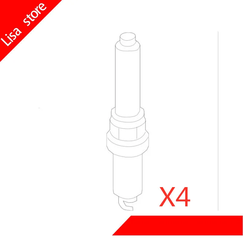 

Original 4pcs/lot Spark Plugs For KIA K3S BMW ix25 Elantra iridium platinum SILZKR6B10E 93815