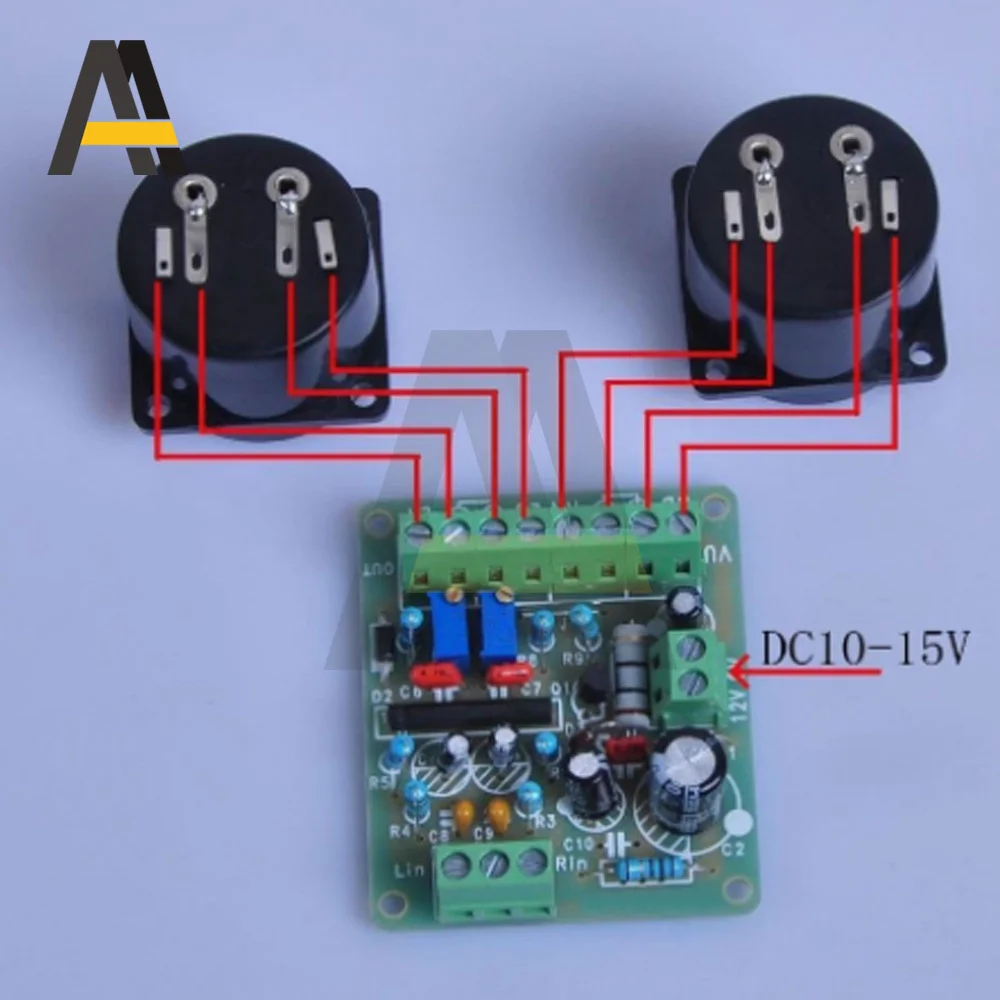 DC 12V Power Amplifier VU Meter Driver Board DB Audio Level Meter 400Hz TA7318P Hifi Amplifier Speaker VU Header Driver Board