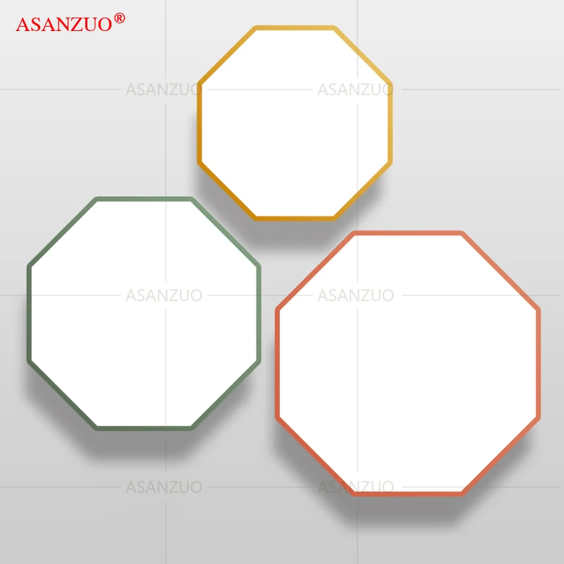 Imagem -05 - Luzes de Teto Led com Controle Remoto Montagem Superfície Octagon Lâmpada do Teto Moderno Jantar Sala de Estar Quarto Quarto de Crianças