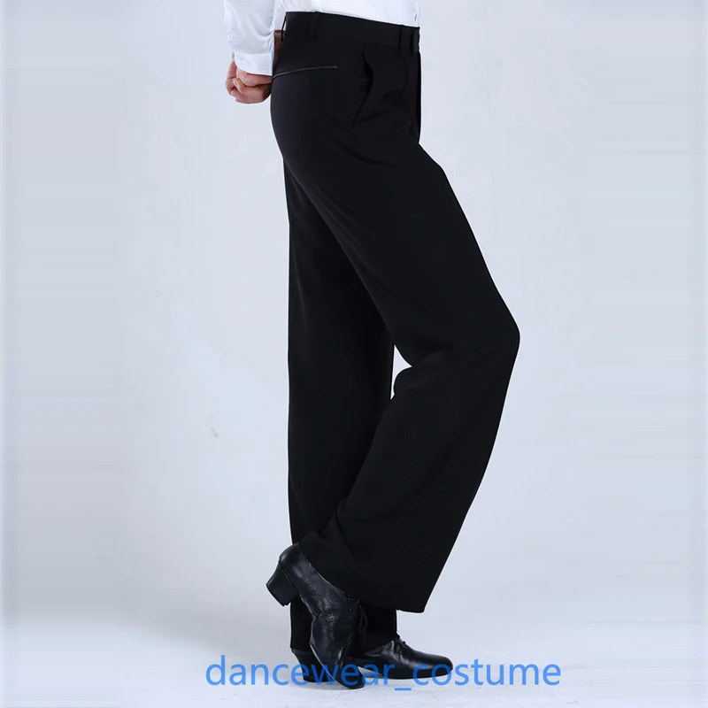 

New Men's Prom Party Ballroom Latin Modern Dance Pants Boy's Adult Tango Rumba Jazz Competition Practise Dancing Pants Trousers