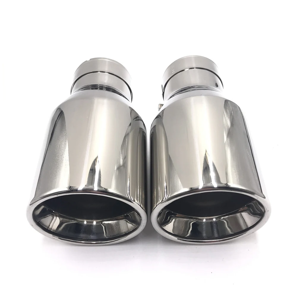 New Universal 1pcs 63mm-101mm 304 Stainless Steel Car Rear Round Exhaust Pipe Tail Muffler Tip Hot Sale Car Accessories