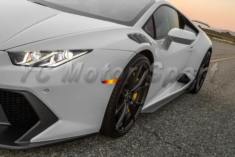 On Sale Dry Carbon Fiber VRS Style Side Skirts Fit For 2014-2019 Huracan LP610-4 & LP580-2 Coupe Spyder Extension Underboard