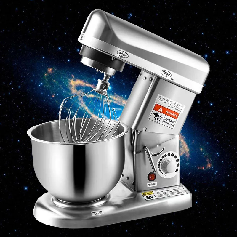 

10L Stainless Steel Bowl 3-speed Kitchen Food Stand Mixer Cream Egg Whisk Blender Cake Dough Bread Maker Machine 500W 220V