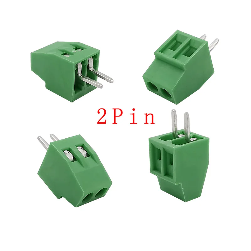 2,54 mm/0,1 Zoll Rastermaß PCB-Schraubklemmenblock-Anschluss 2P 3P 4P 5P 6P 7P 8P 9P 10P 12P 16Pin-Klemmen 150V 6A für 26-18AWG-Kabel