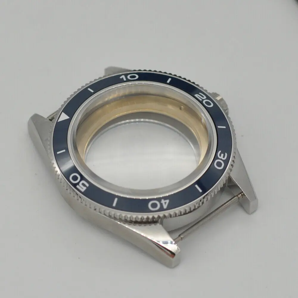 Imagem -05 - Sapphire Corgeut Estéril Rosto 41 mm Caixa de Relógio Mais Dial Mais Mãos Moldura Cerâmica Luminosa Caber Nh35 Eta 2836 Miyota 82 Serie