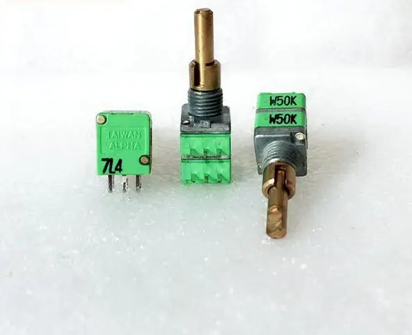 3pcs ALPHA precision potentiometer R09 type RD912DF-20 dual dual axis type W50K car navigation volume