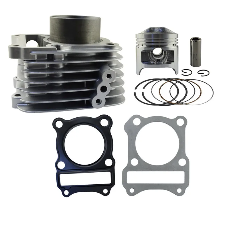 Motorcycle 57mm Air Cylinder Kit Sit For SUZUKI GS125 GS 125 Cylinder Block & Piston & Head / Base Gasket Kit