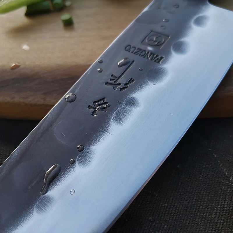 Imagem -03 - Faca de Chef de de Alto Carbono Facas de Cozinha Santoku Lâmina de Lâmina Sharp Estilo Japonês 5crcomov Ferramentas de Corte de Carne Novo Aço Inoxidável