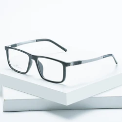 Hotochki Blue Light Blocking Glasses Frame for Men Optical Prescription Eyeglasses UV400 Anti-Radiation Blue Ray Spectacles