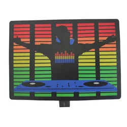 2023 New Wireless LED Flashing Panel Music Sound Activated Flashing  El Panel Without T-shirt