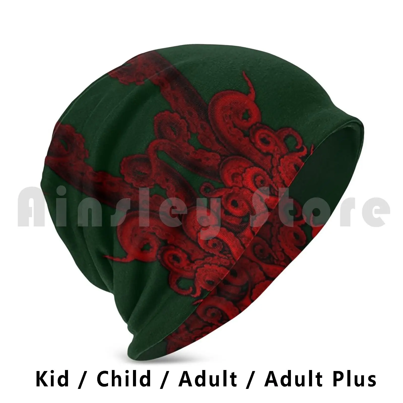 Red Tide Hat 754 Hat Tentacles Octopi Squid Cthulhu Red Tide