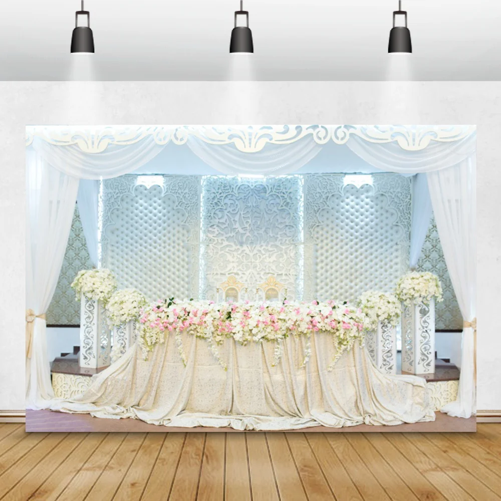 Laeacco Newborn Floral Photography Background Wedding Birthday Baby Shower Portrait Photocall Poster Photo Backdrop Photo Studio image 2