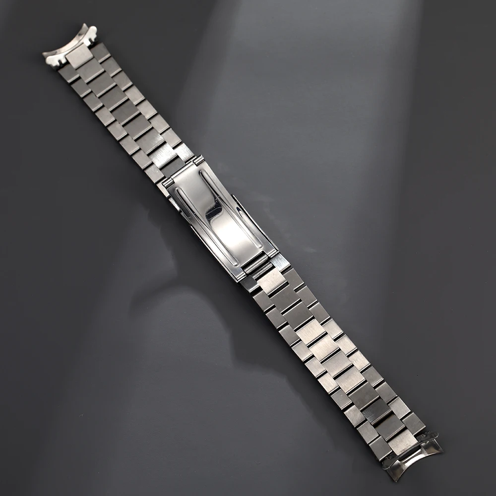 316L Stainless Steel 18mm 20mm Brush Polish Solid Stainless Steel Presidentt Curved End Watch Strap Band Fit For RoLX SKX  Watch