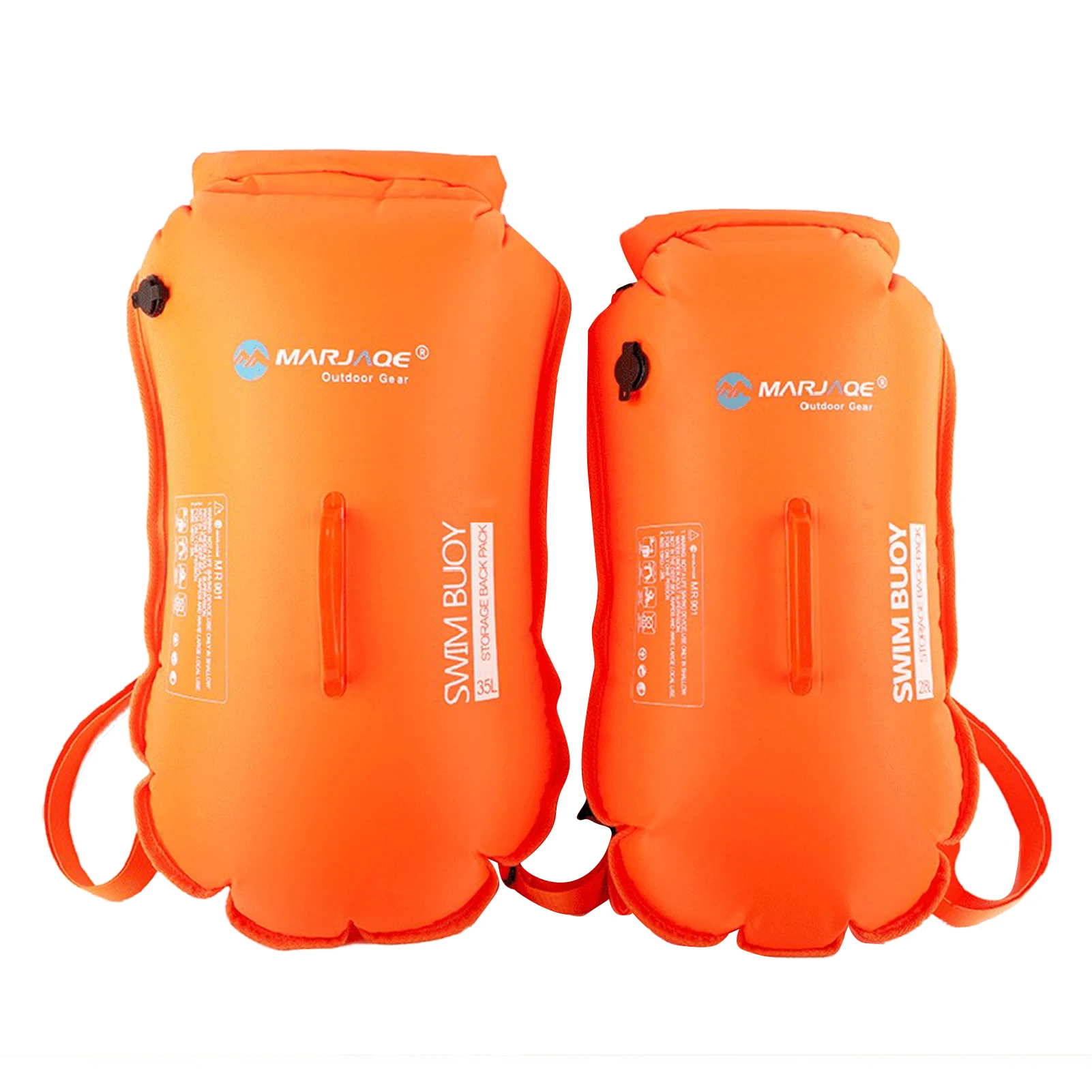 28/35L Swimming Bag Iatable Swimming Buoy Life Bag Tow Floating Dry Bag Swimming Diving Safety Signal Air Bag Iate Ring