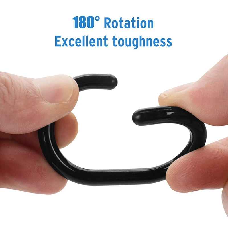Promotion! 24 PCS Shower Curtain Rings Plastic Shower Curtain Hooks for Bathroom Shower Rod