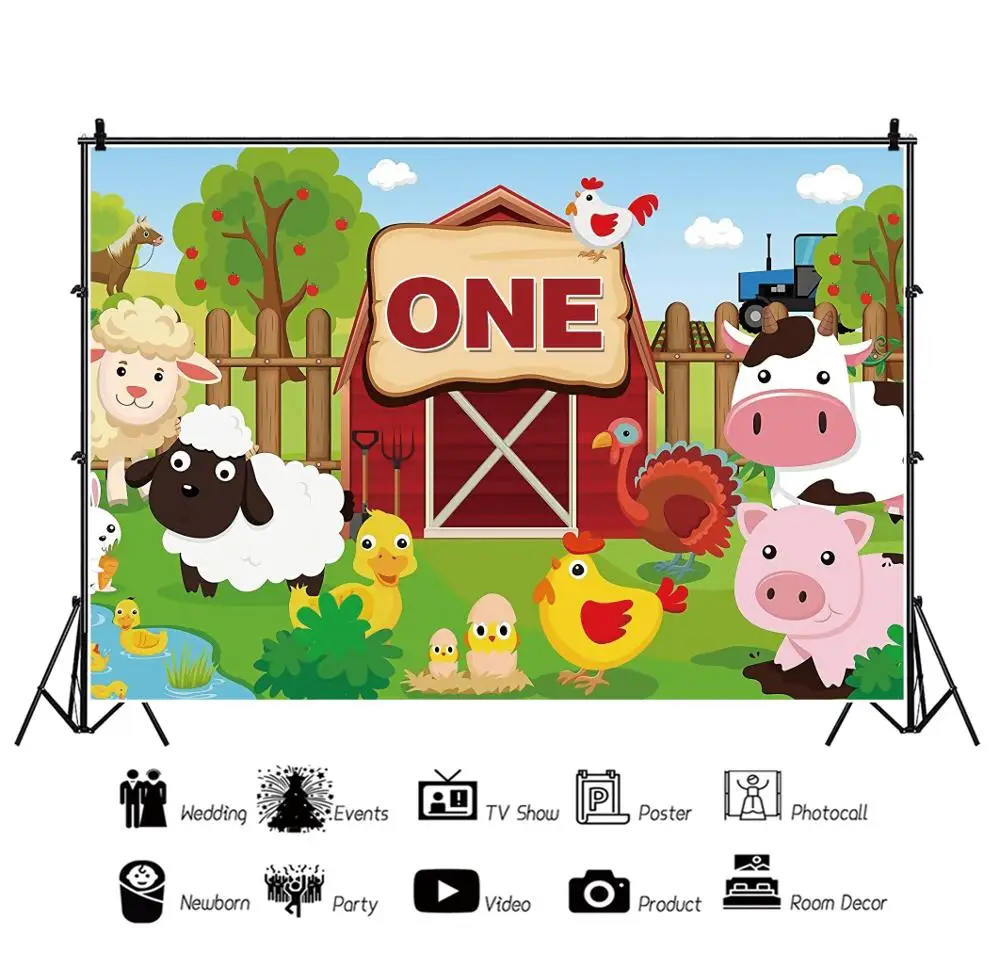 Yeele Sinh Nhật Bé Photocall Hoạt Hình Hình Chụp Ảnh Phông Nền Chụp Ảnh Trang Trí Nền Cho Studio Ảnh