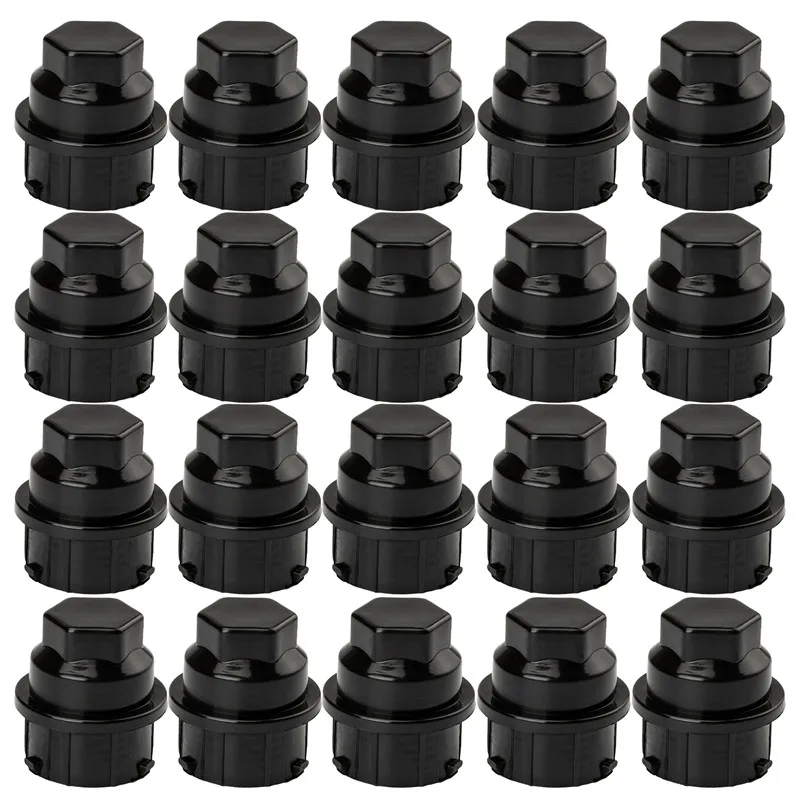 20 X High Quality Black Plastic Wheel Lug Nut Caps For GM For Chevrolet For Dorman Repair OEM # 9593028 9593228 611-618 99970.1