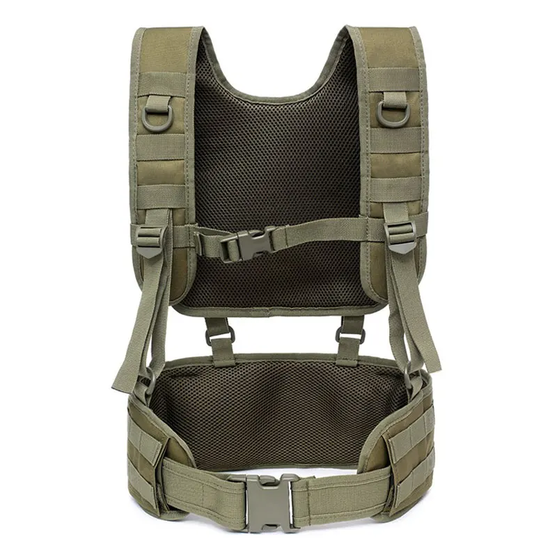 Outdoor Tactical Military Belt Army Mens Airsoft Combat War suspender Waist Belt Hunting Sports Waist Support Gear Adjustable