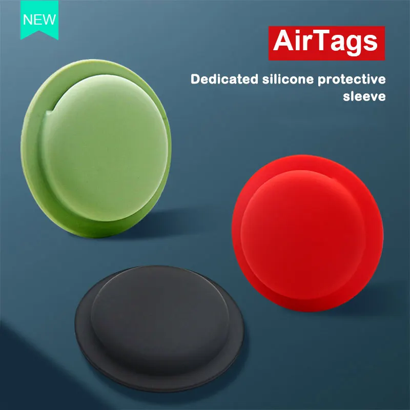 

Силиконовый чехол для airtag Tracker, защитный чехол с защитой от потери, мягкая клейкая накладка на заднюю панель, защитное кольцо для ключей, защитные бирки