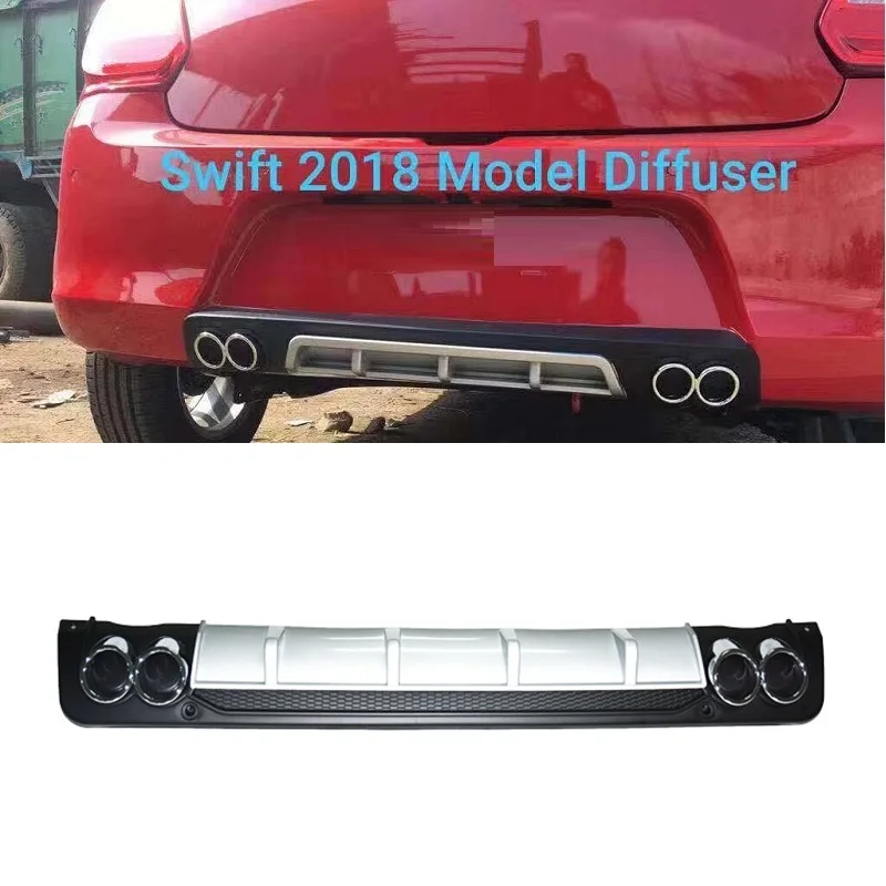 

Rear Bumper Diffuser Lips Fit for Suzuki Swift 2018 2019 Diffuser rear Bumper Cover Car Accessories