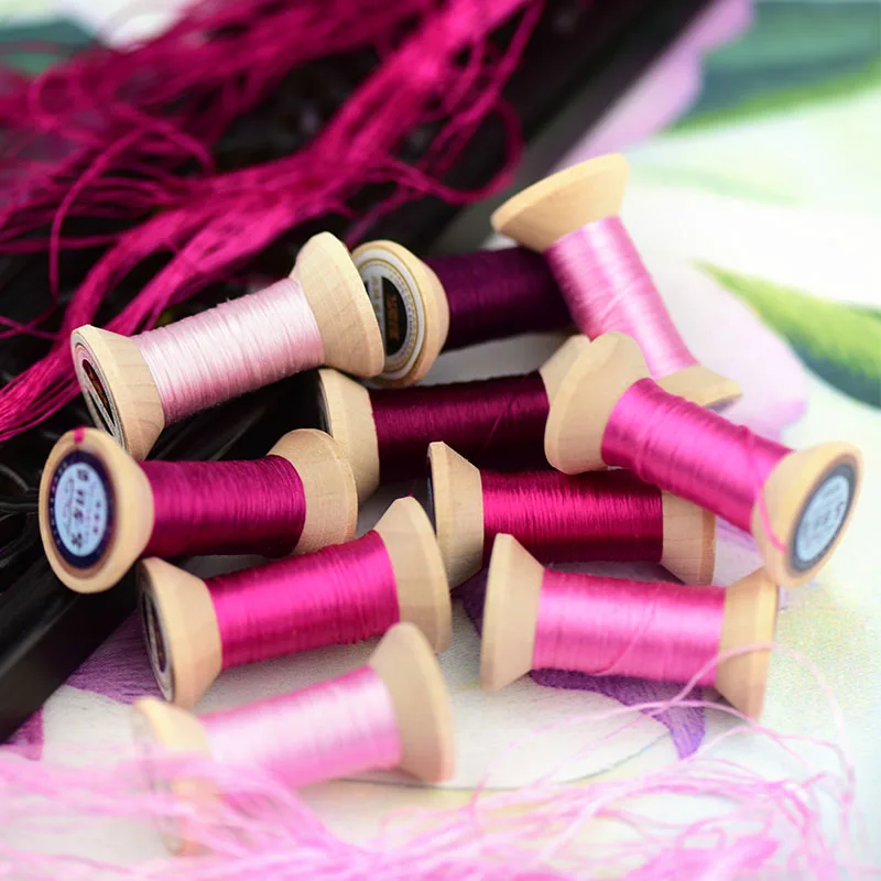 Su embroidery silk thread spool / silk thread / embroidery DIY handmade embroidery thread / tender pink