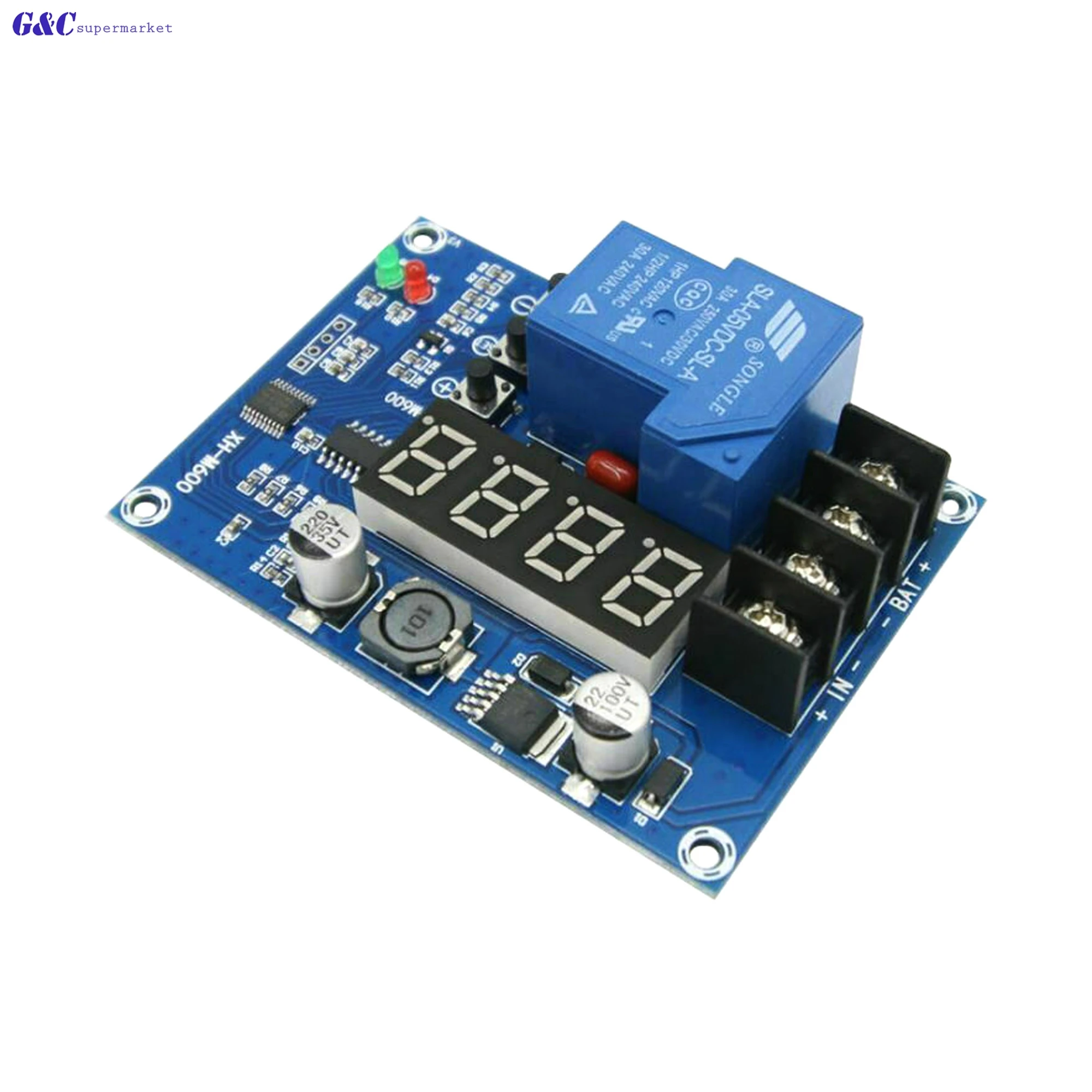 XH-M600 12-24V Charging Control Module Digital LED Display Storage Lithium Battery Charger Control Switch Protection Board