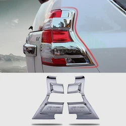 Tail lamp cover decoration Rear light frame trim strip  For Toyota Land Cruiser Prado FJ150 150 2014-2017 ABS Car Accessories