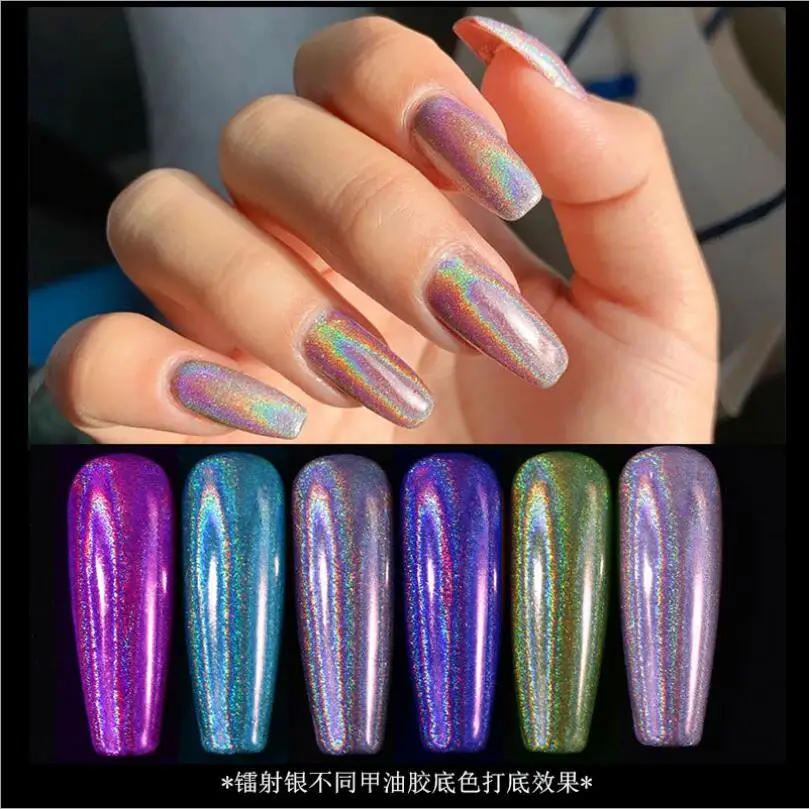 Nail Shimmer Powder Shining  Metal Mirror Effect Nail Chrome Pigment Dust Nail Art Decoration T1758