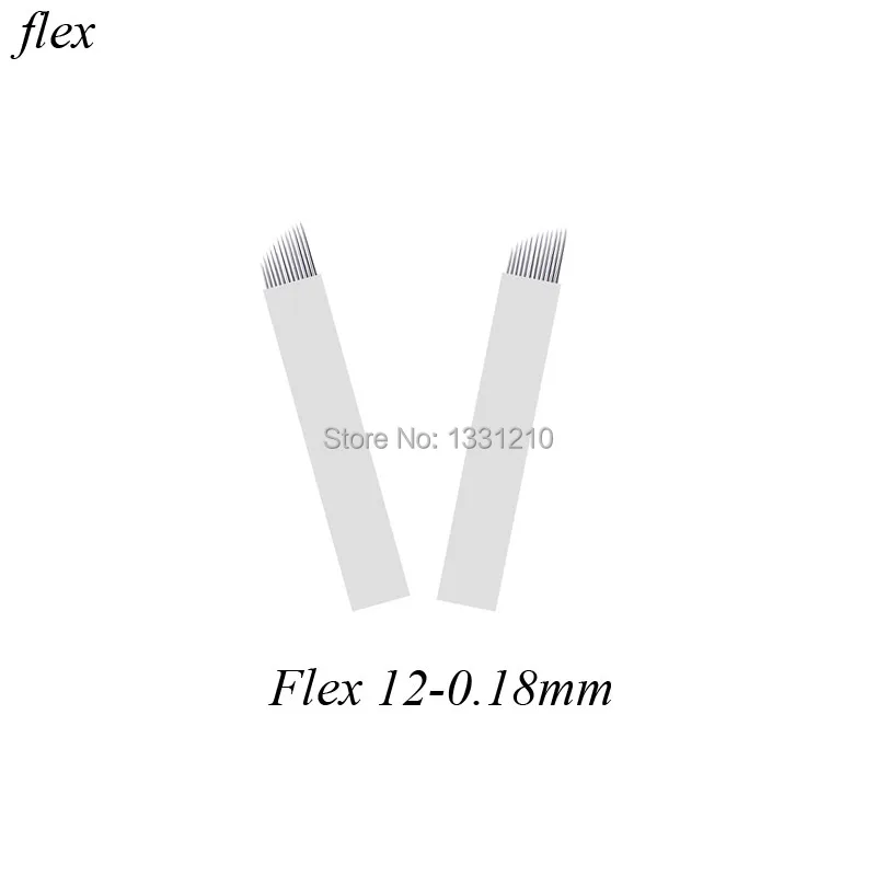 12CF 0.18mm Nano Microblading Needles Blades Lamina Agulha  Permanent Makeup Eyebrow Tattoo Microblading Blade Needle