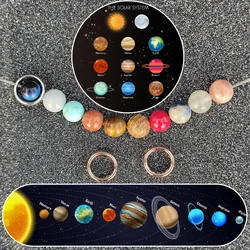 Galaxy Combination Natural Stone Beads Agate Jasper Tiger Eye Rose Quartz Round Loose Beads for Jewelry Making Diy Bracelet