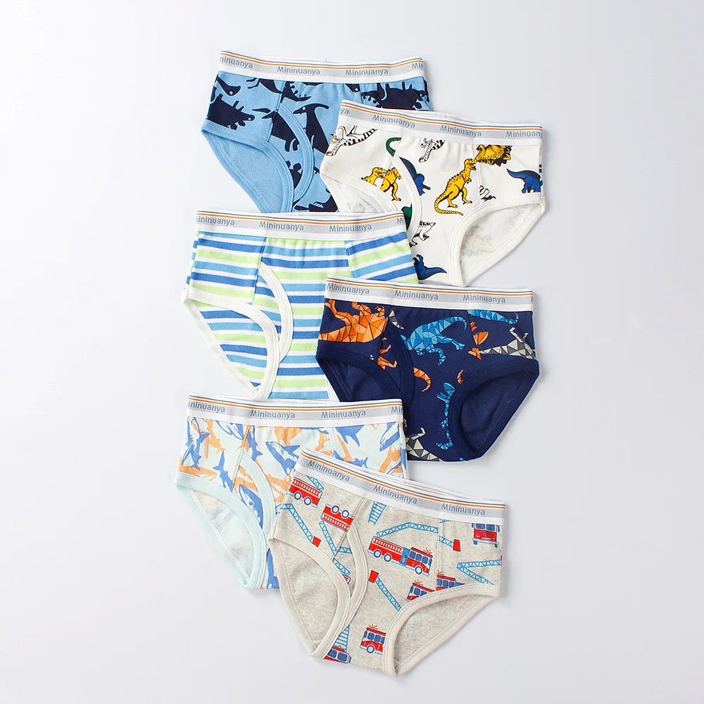 New Spring Autumn High Quality Boys Cotton Panties Kids Character Underwear Briefs 2-10 Year Teenager Students 3pcs/Lot