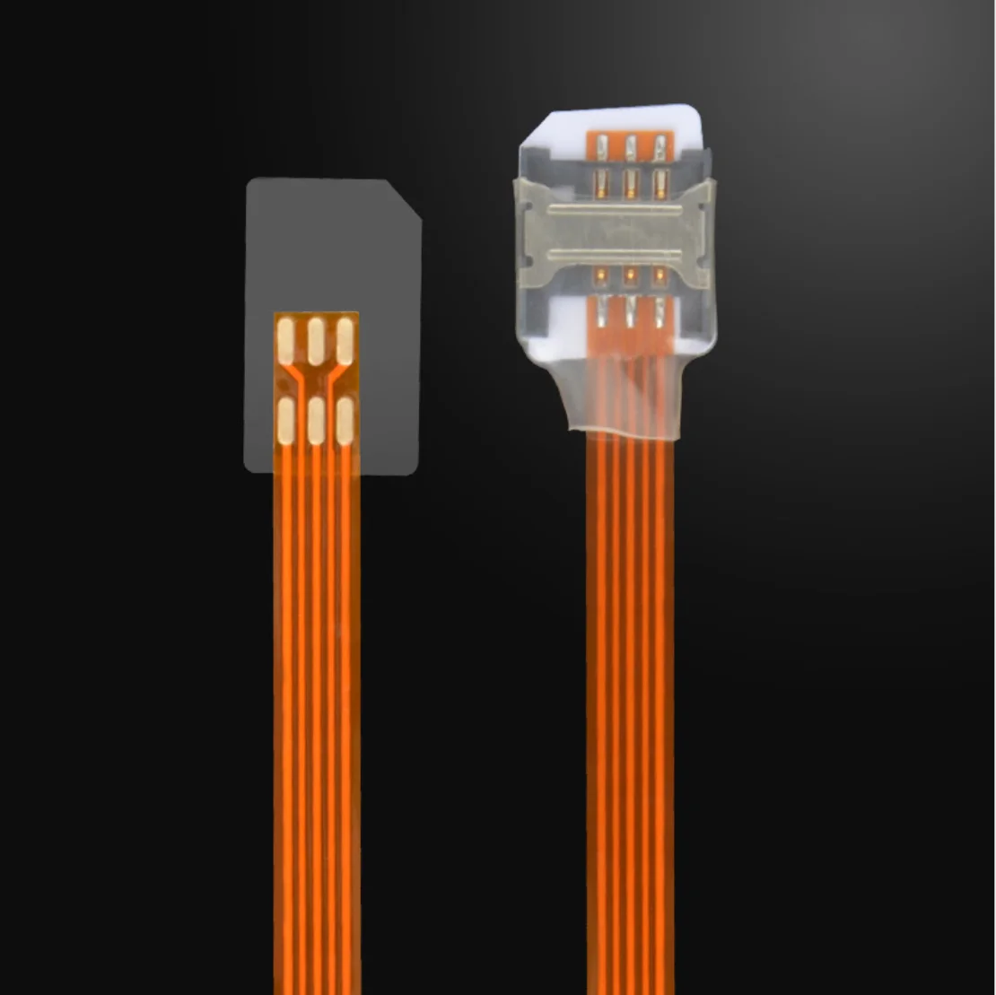 2FF SIM Cabo de extensão reversa positiva padrão Cabo de extensão de sinal de telefone móvel Cabo de extensão de cartão SIM