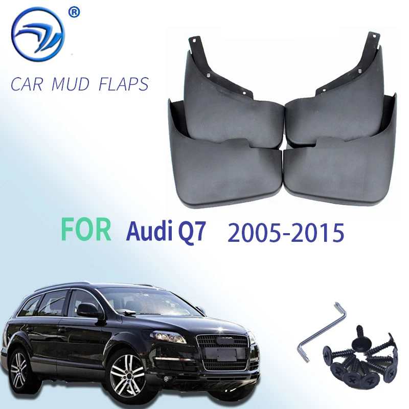 For Audi Q7 4L 2005 2006 07 08 09 10 11 2012 2013 2014 2015 Mudguards Mudflaps Fender Guards Splash Mud Flaps Accessories S-line